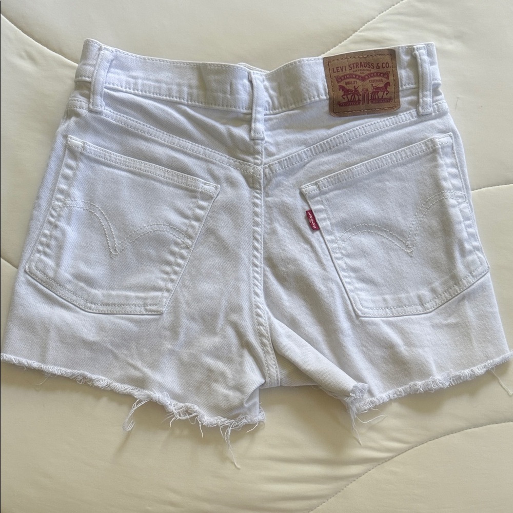 Levi's Women's Classic White Jean Shorts
